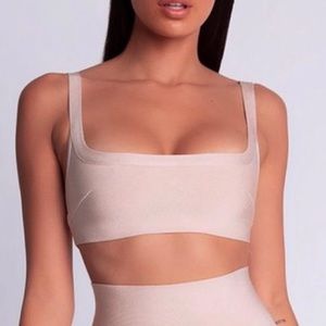 Meshki Nude Bandage Crop Top